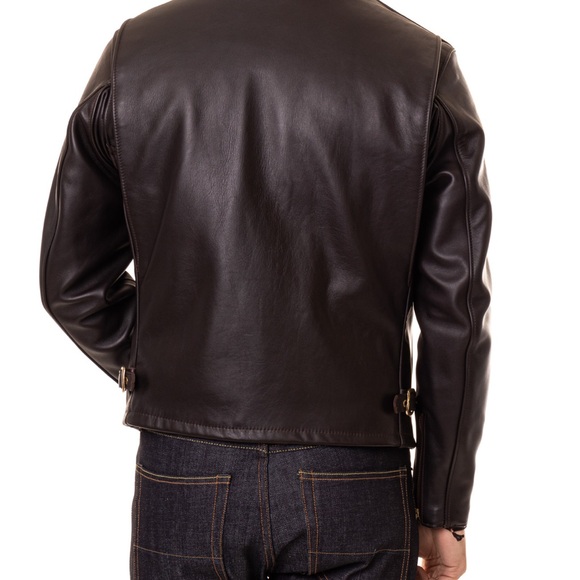 SCHOTT NYC | Leather Moto Jacket | Dark Brown | size 42 - Picture 5 of 13